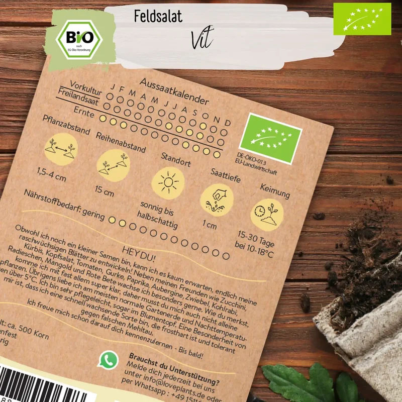 Bio Feldsalat Samen