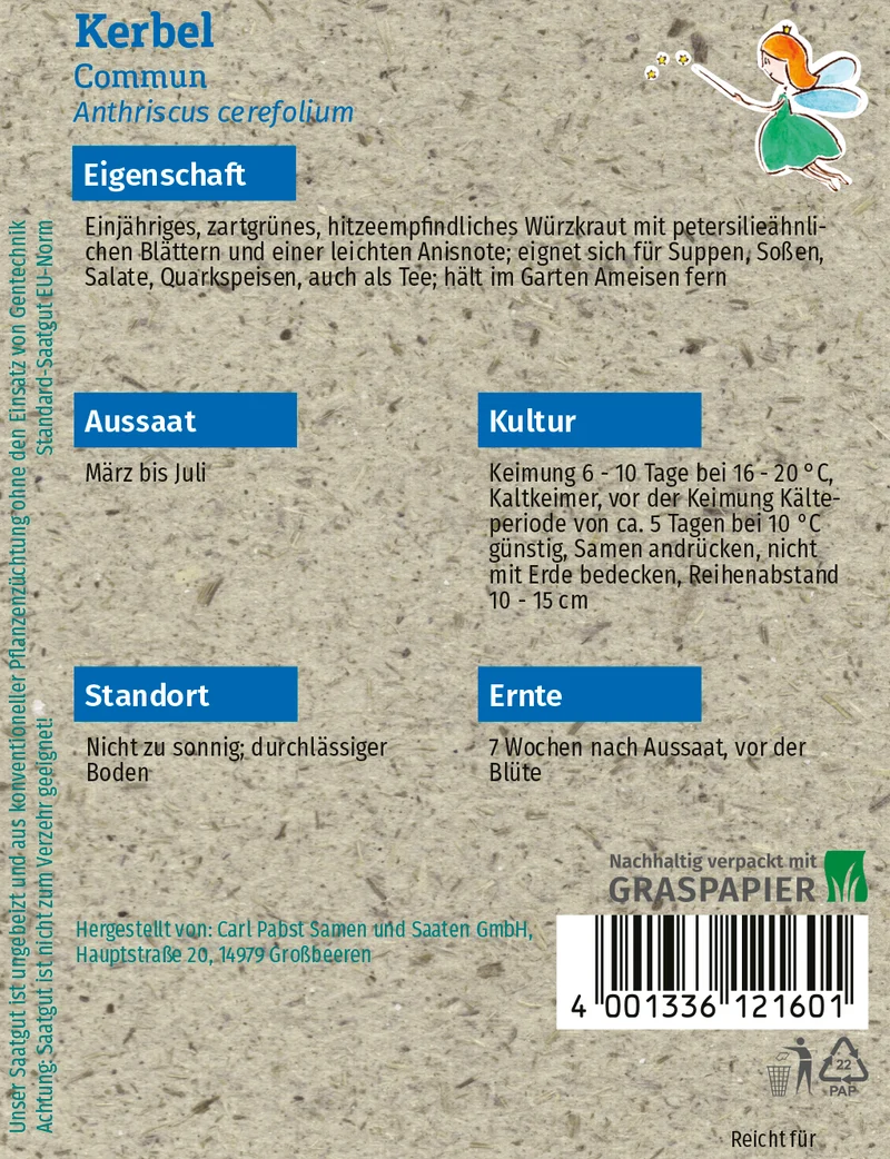 Kerbel Commun Saatgut