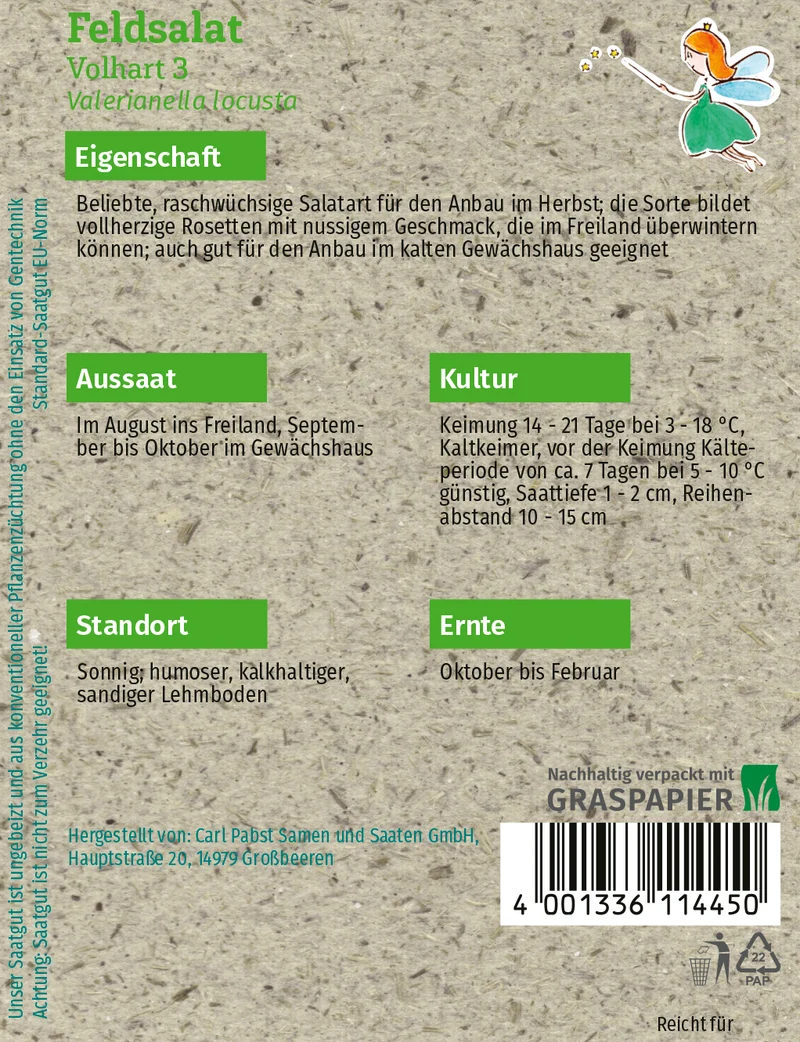 Feldsalat Volhart 3 Saatgut