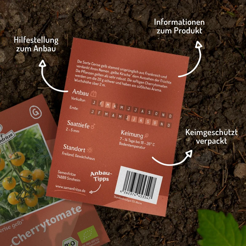 Cerise gelb Bio-Tomatensamen