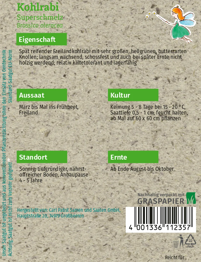 Kohlrabi Superschmelz Saatgut