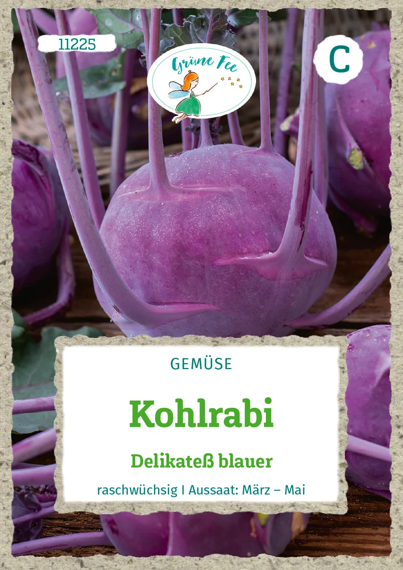 Kohlrabi Delikateß blauer Saatgut