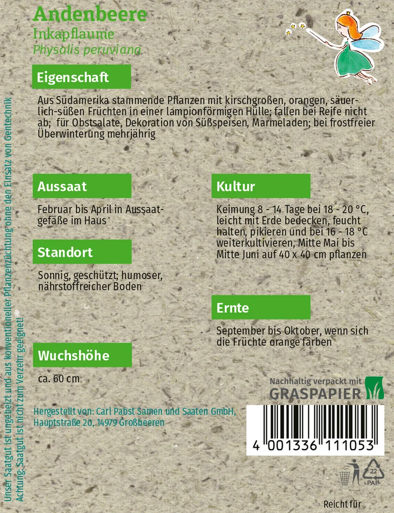 Andenbeere Inkapflaume Saatgut