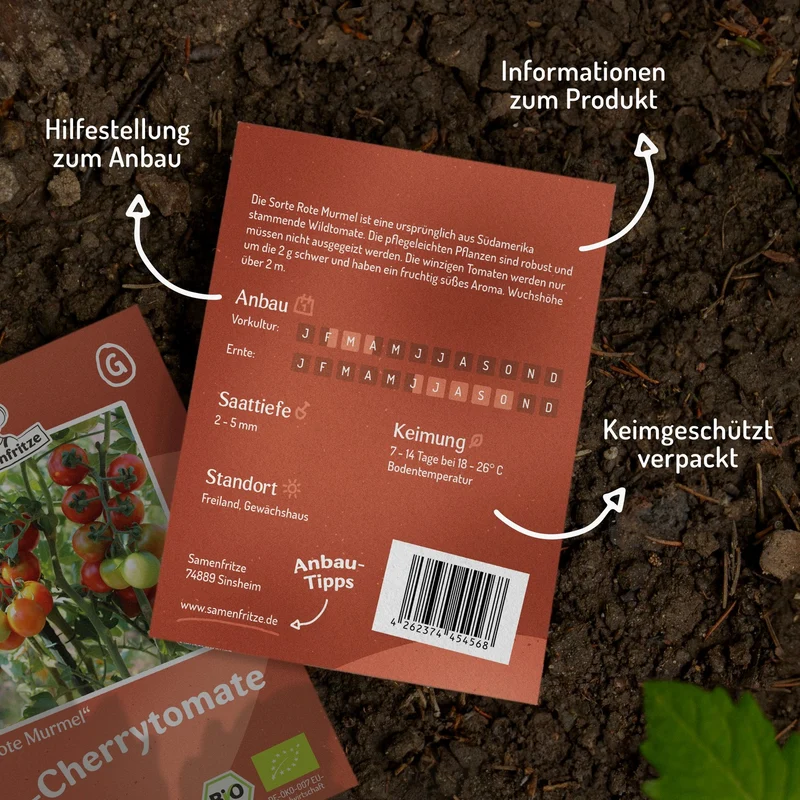 Rote Murmel Bio-Tomatensamen