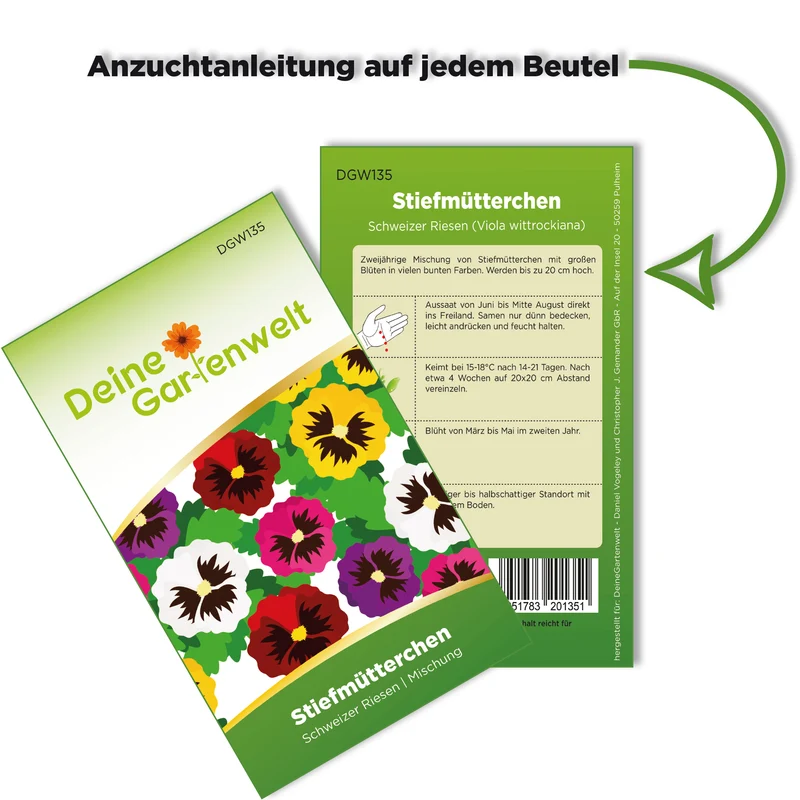 Stiefmütterchen Schweizer Riesen Mischung Saatgut