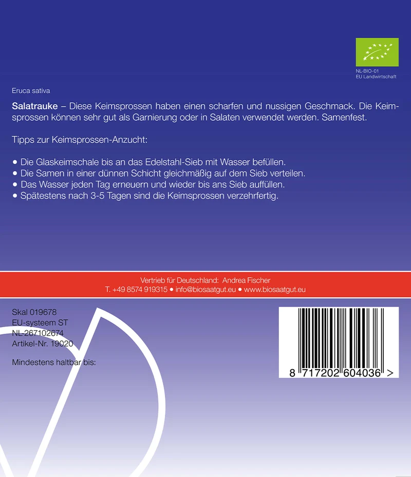 Salatrauke Keimsprossen | BIO Keimsprossen von De Bolster [MHD 12/2025]
