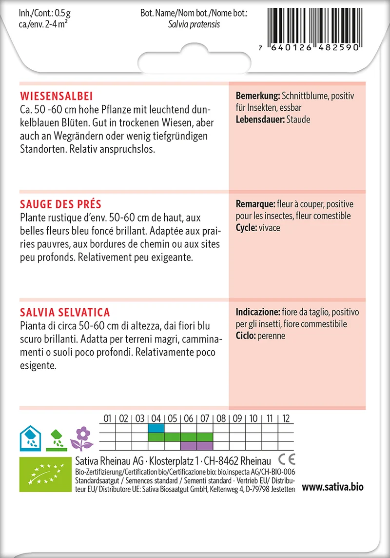 BIO Saatgut Wiesensalbei