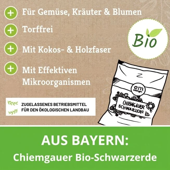 Chiemgauer Bio-Schwarzerde - torffreie Terra Preta Erde