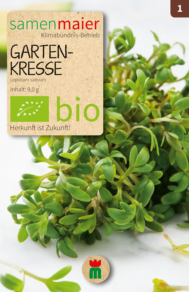 Gartenkresse einjährig | BIO Kressesamen von Samen Maier