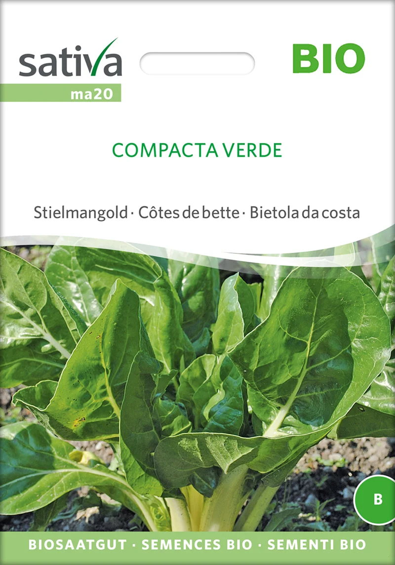 Mangold Compacta Verde | BIO Mangoldsamen von Sativa Rheinau [MHD 12/2025]