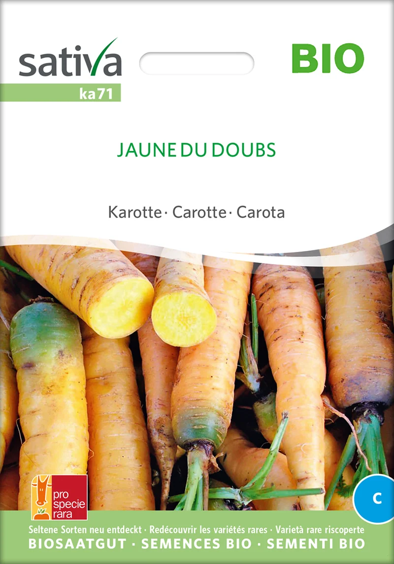 Möhre Jaune Du Doubs | BIO Möhrensamen von Sativa Rheinau [MHD 12/2025]