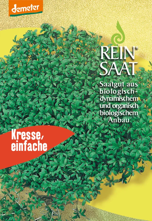 Kresse Einfache | BIO Kressesamen von Reinsaat [MHD 12/2022]