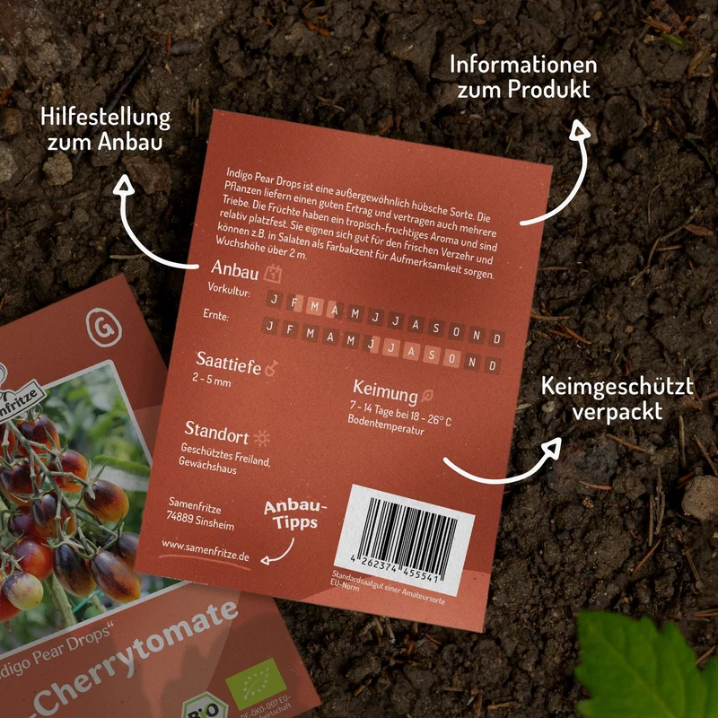 Indigo Pear Drops Bio-Tomatensamen