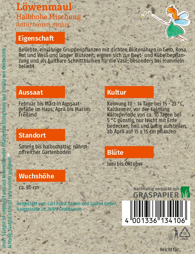 Löwenmaul Halbhohe Mischung Saatgut