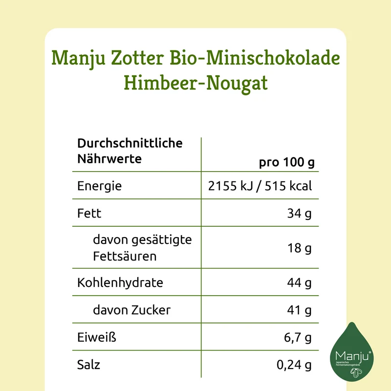 Zotter Manju Bio-Schokolade
