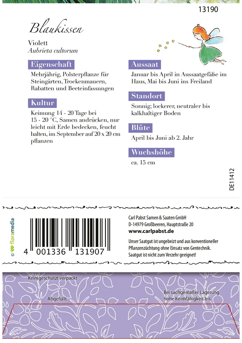 Blaukissen Violett Saatgut