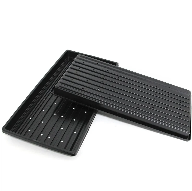 1020 Microgreens Growing Trays WITH Holes 10" x 20" (Shallow - With Holes)