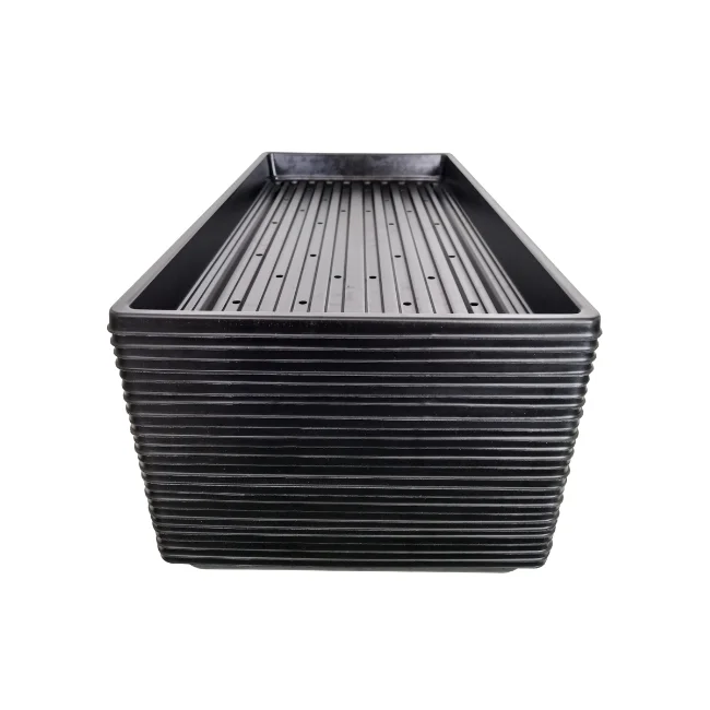 1020 Microgreens Growing Trays WITH Holes 10" x 20" (Shallow - With Holes)