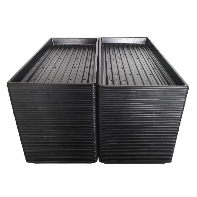 1020 Microgreens Growing Trays WITH Holes 10" x 20" (Shallow - With Holes)
