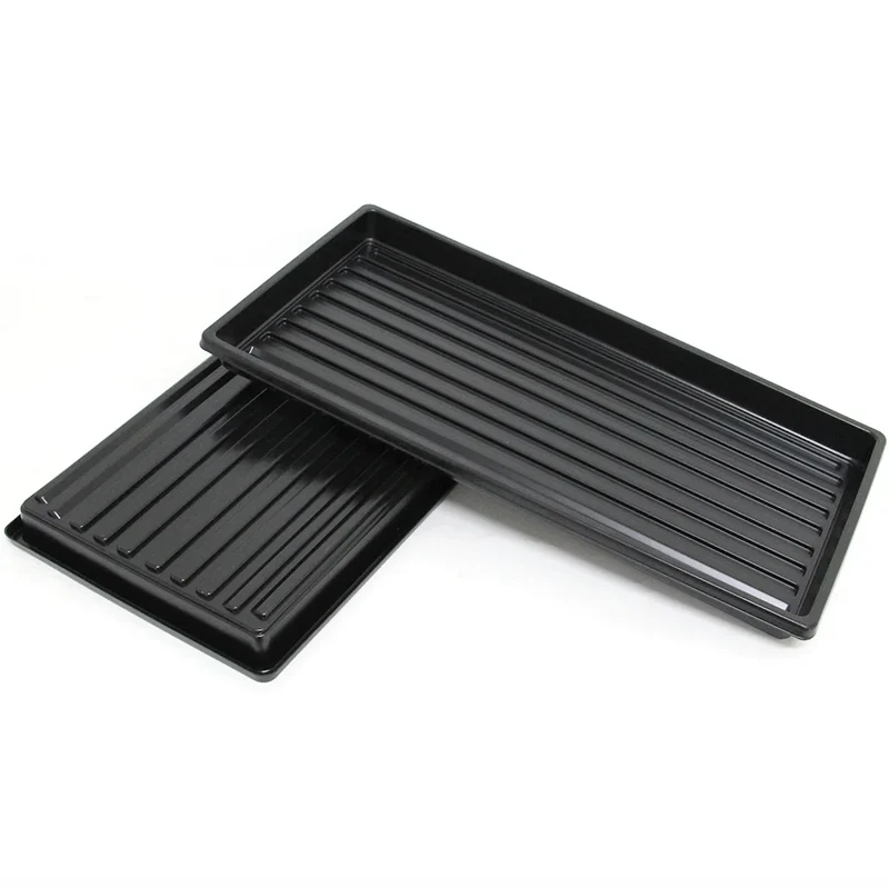 1020 Microgreens Growing Trays WITHOUT Holes 10" x 20" (Shallow - Without Holes)