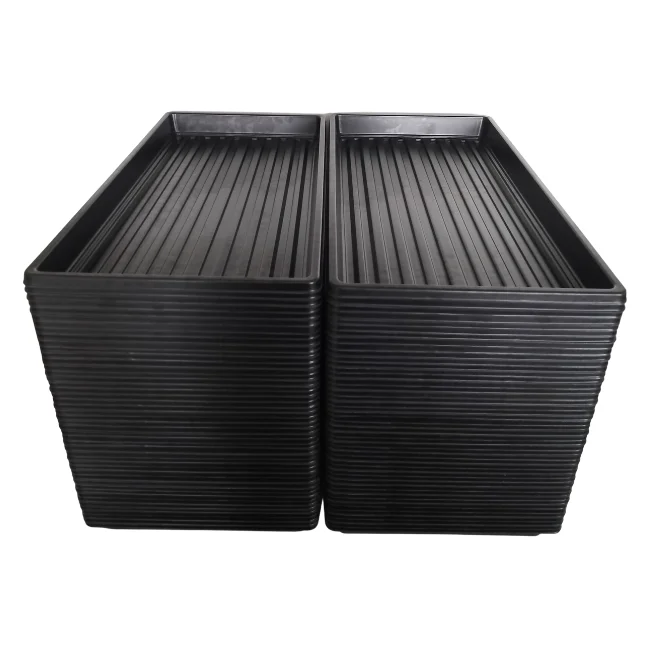 1020 Microgreens Growing Trays WITHOUT Holes 10" x 20" (Shallow - Without Holes)