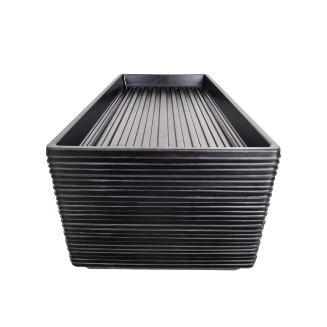 1020 Microgreens Growing Trays WITHOUT Holes 10" x 20" (Shallow - Without Holes)