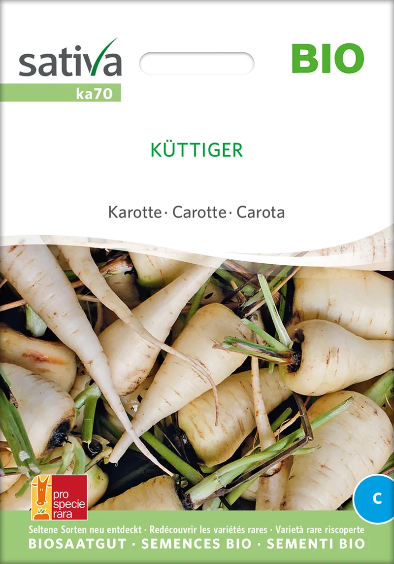 Möhre Küttiger | BIO Möhrensamen von Sativa Rheinau [MHD 12/2025]