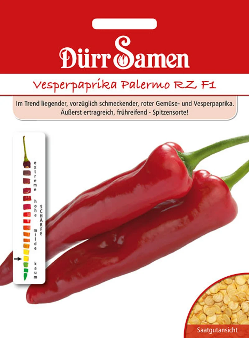 Vesperpaprika Palermo RZ F1 Saatgut