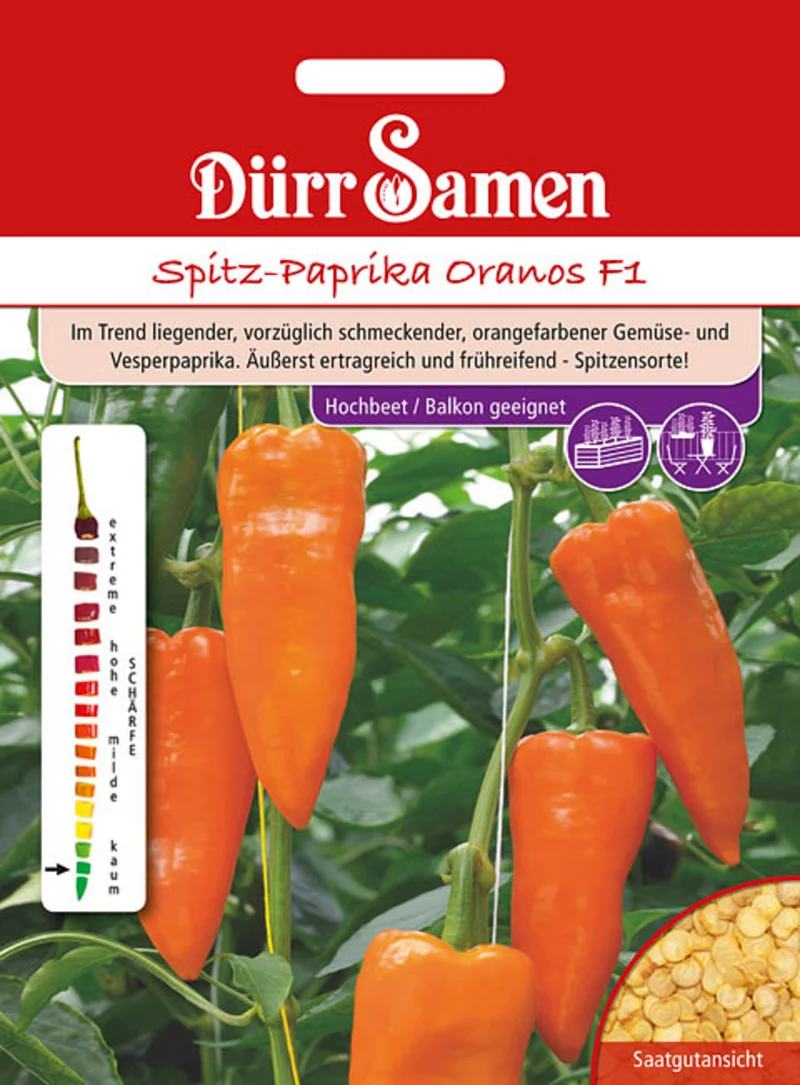 Spitzpaprika Oranos F1 Saatgut