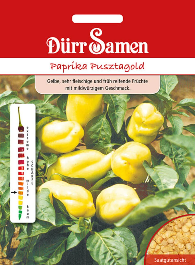 Paprika Pusztagold Saatgut