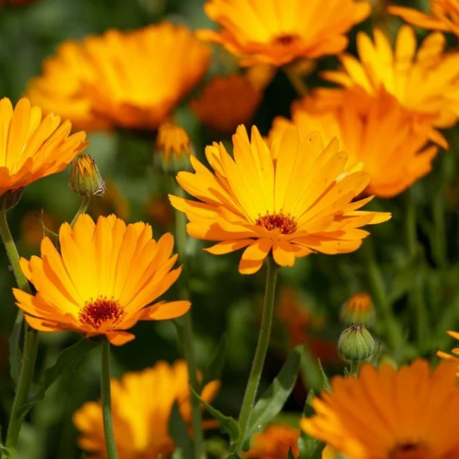 Calendula Officinalis: Pot Marigold Organic Seed