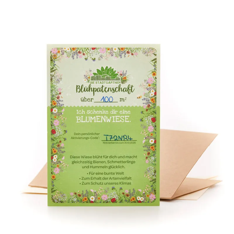 Blühpatenschaft für 100 m² Blumenwiese