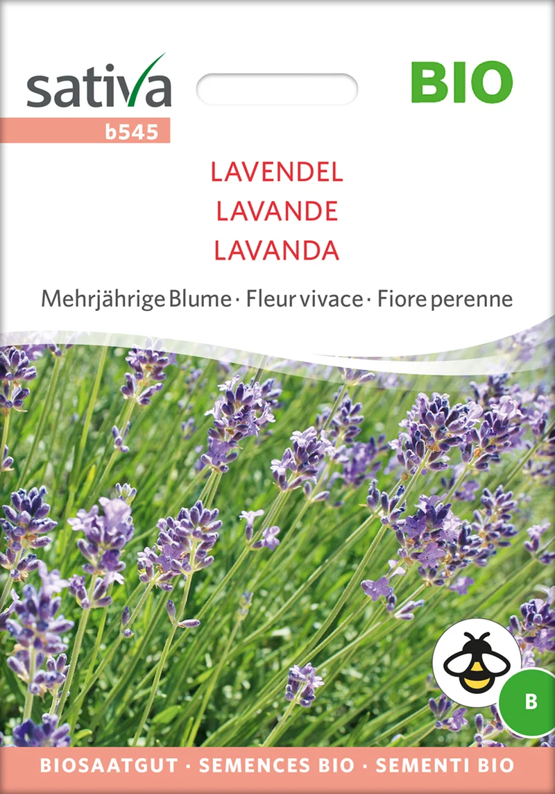 Lavendel | BIO Lavendelsamen von Sativa Rheinau [MHD 12/2025]