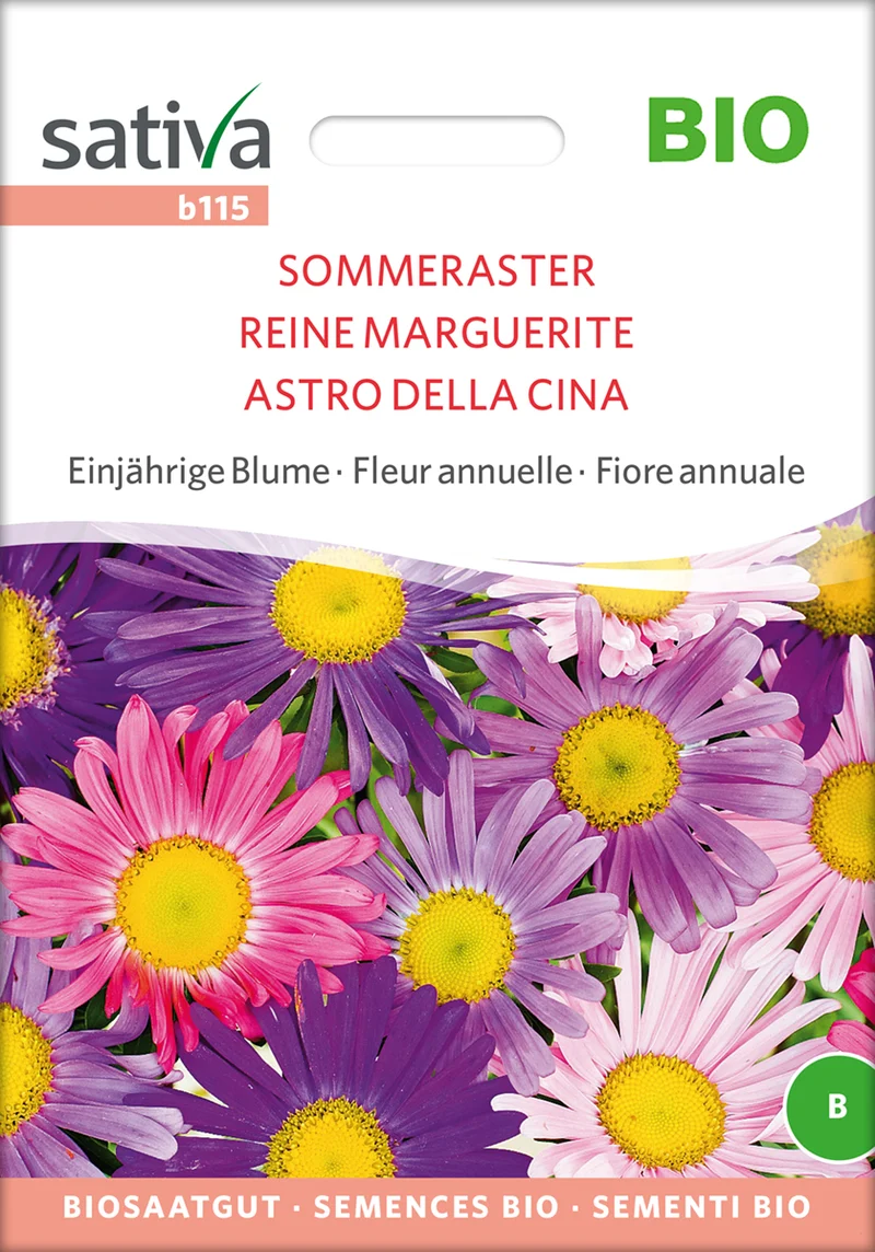Sommeraster | BIO Sommerastersamen von Sativa Rheinau [MHD 12/2025]