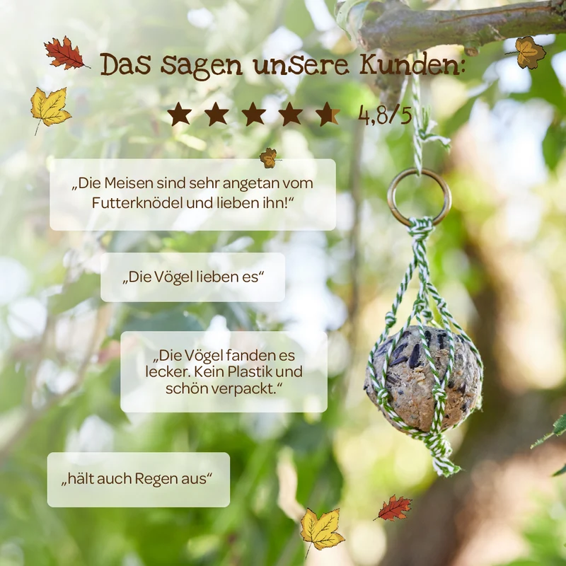 4 BIO-Leckerbissen – Futterknödel