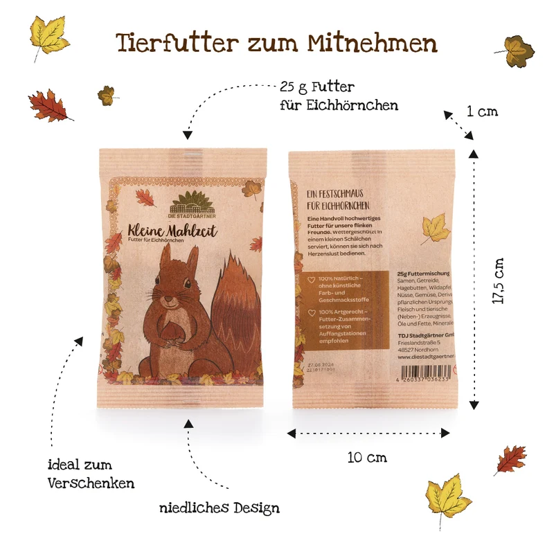 Kleine Mahlzeit – Eichhörnchenfutter