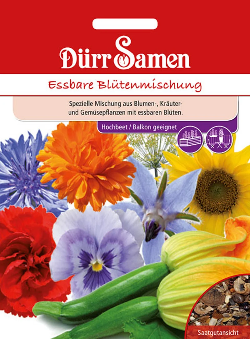 Blumenmischung Essbare Blütenmischung Saatgut