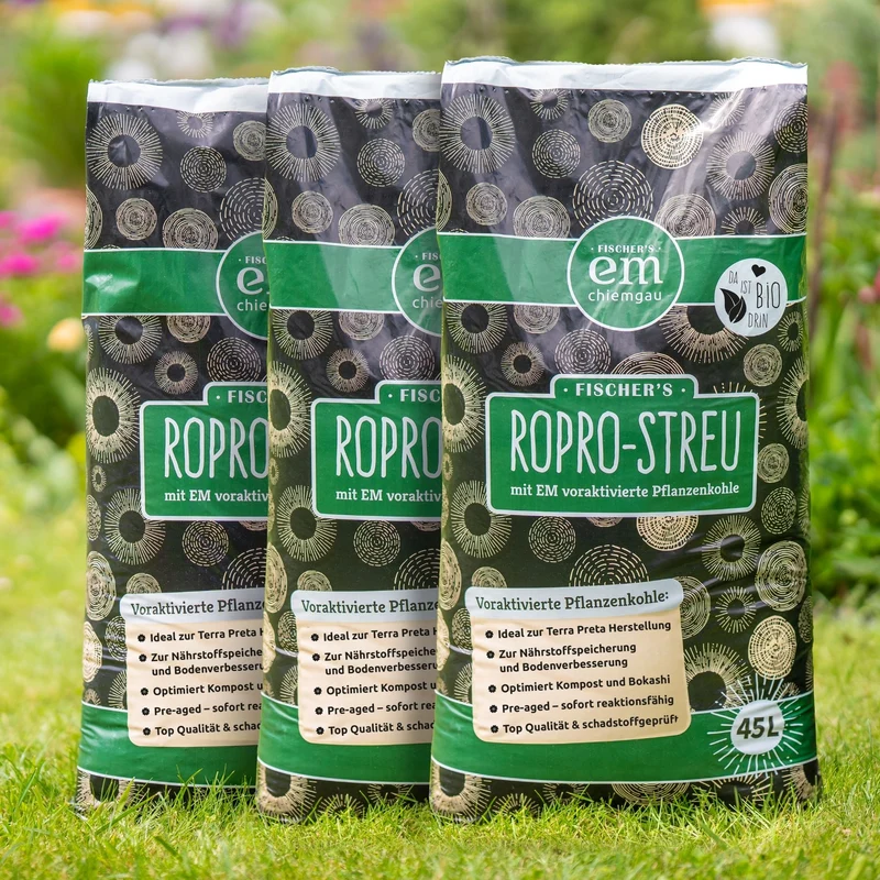 RoPro-Streu - Pflanzenkohle