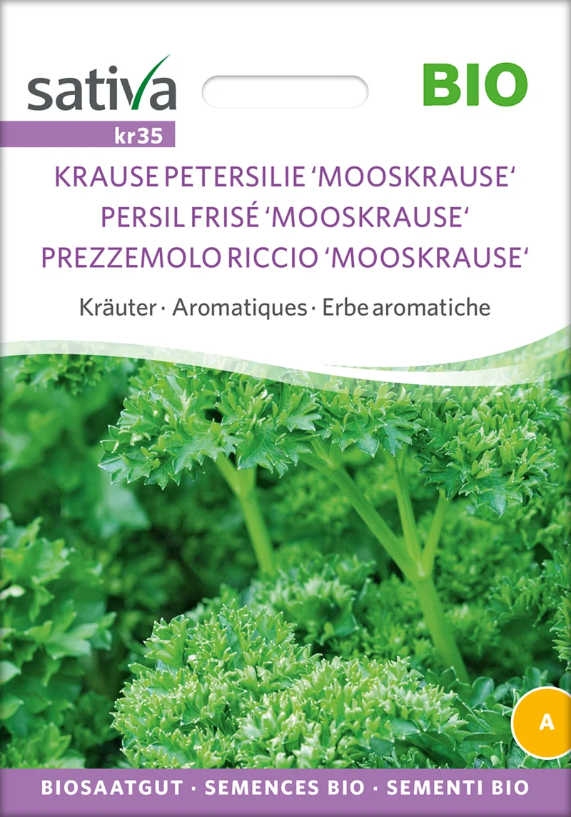 Mooskrause (Krause Petersilie) | BIO Petersiliensamen von Sativa Rheinau [MHD 12/2025]