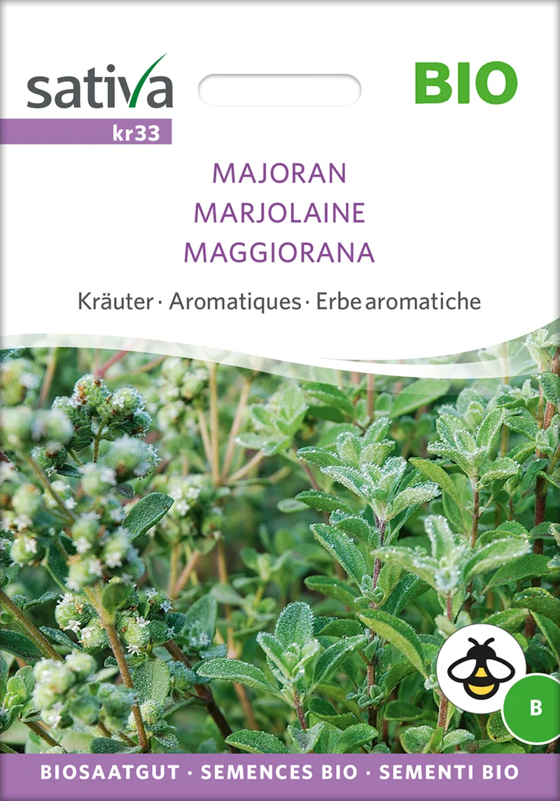 Majoran | BIO Majoransamen von Sativa Rheinau [MHD 12/2025]