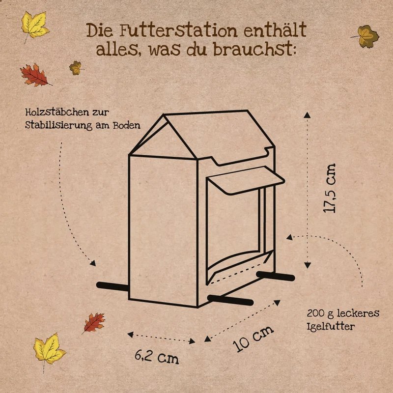 Freiluftbuffet für Igel