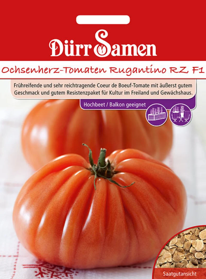 Ochsenherz Tomaten Rugantino RZ F1 Saatgut
