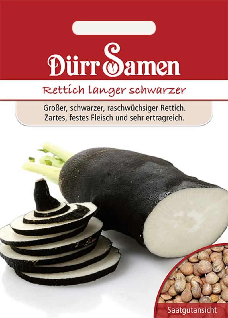 Winterrettich Langer schwarzer Saatgut