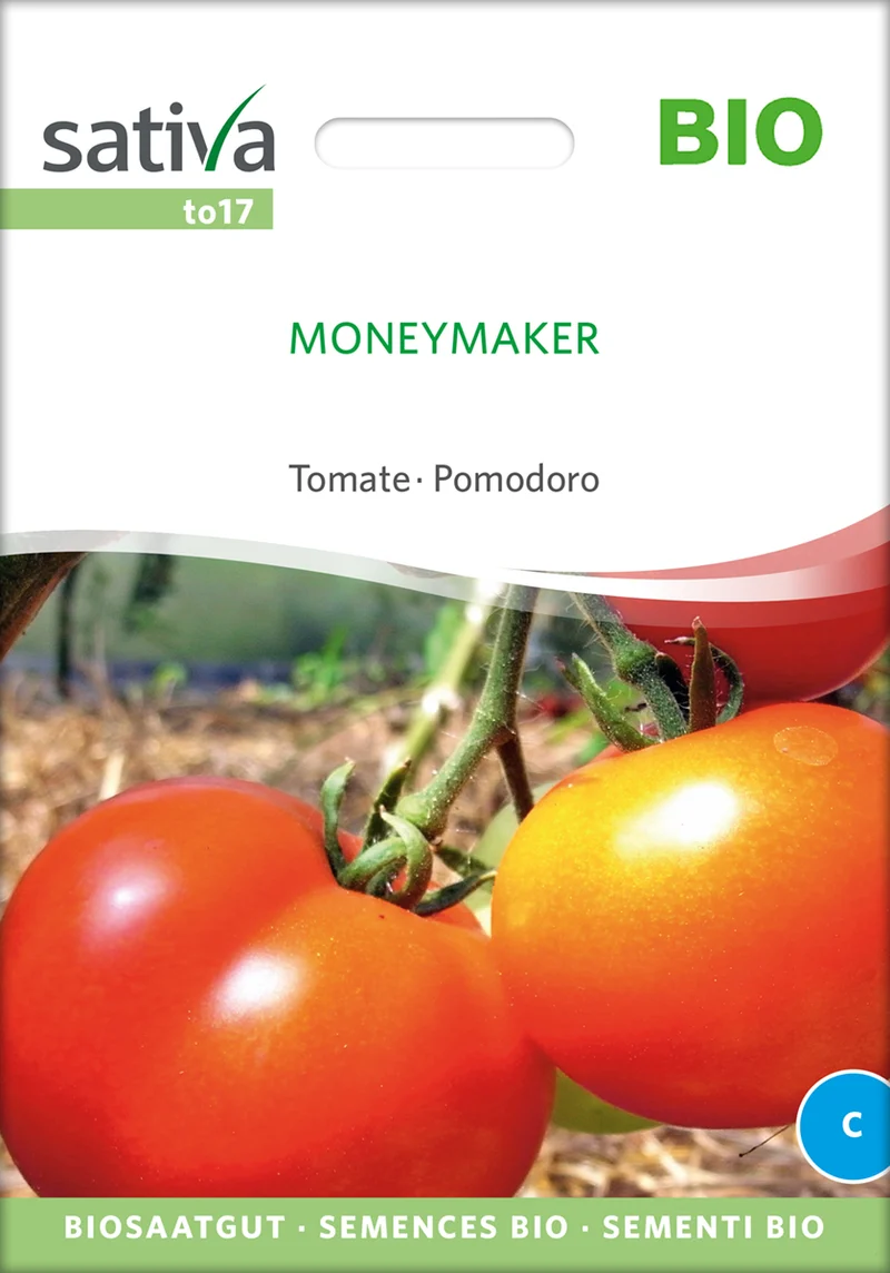 Tomate Moneymaker | BIO Stabtomatensamen von Sativa Rheinau [MHD 12/2025]