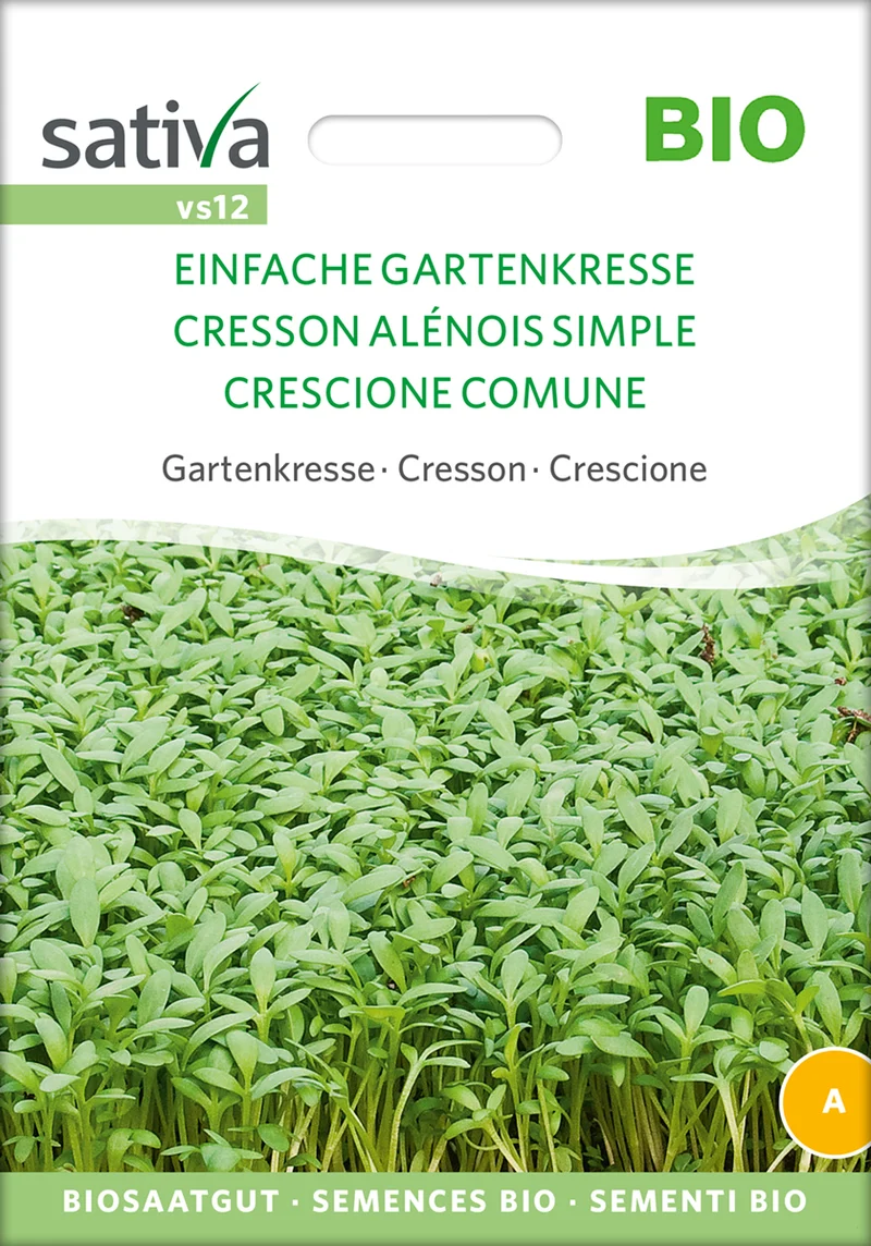 Gartenkresse Einfache Gartenkresse | BIO Kressesamen von Sativa Rheinau [MHD 12/2024]