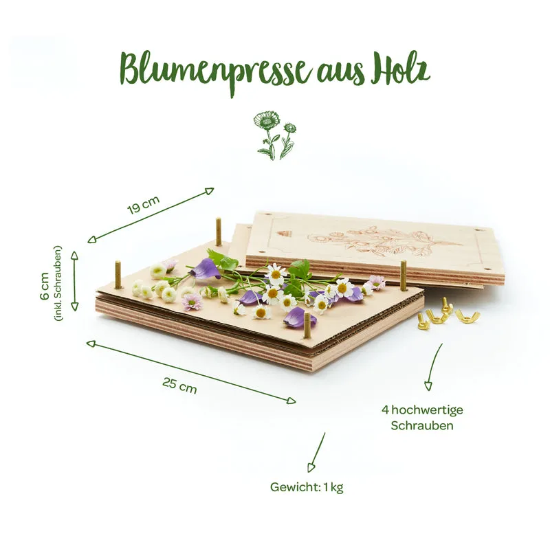 Blumenpresse für Blumen, Blüten & Co.