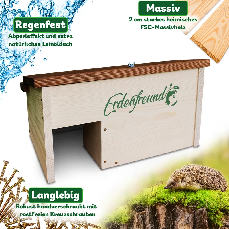 Igelhaus für den Winterschlaf