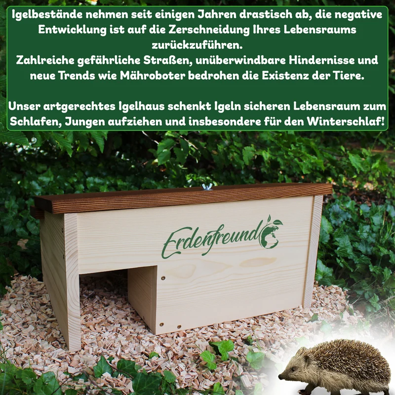 Igelhaus für den Winterschlaf