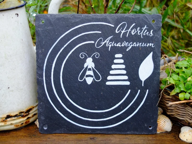 Hortus-Schild Weiß