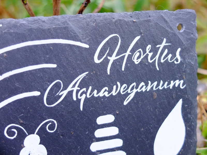 Hortus-Schild Weiß